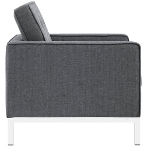 ModwayModway Loft 3 Piece Upholstered Fabric Sofa and Armchair Set EEI-2439 EEI-2439-DOR-SET- BetterPatio.com