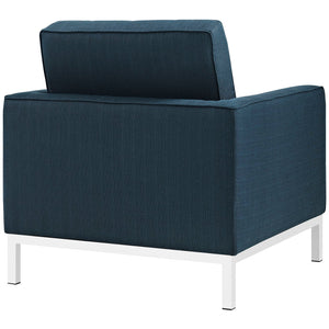 ModwayModway Loft Armchairs Upholstered Fabric Set of 2 EEI-2440 EEI-2440-AZU-SET- BetterPatio.com