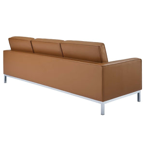 ModwayModway Loft Leather Sofa EEI-2779 EEI-2779-TAN- BetterPatio.com