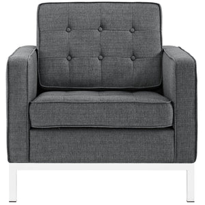 ModwayModway Loft Upholstered Fabric Armchair EEI-2050 EEI-2050-DOR- BetterPatio.com