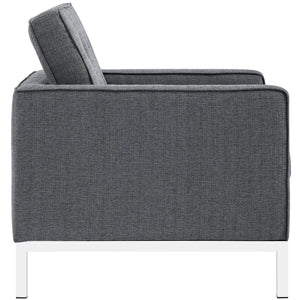 ModwayModway Loft Upholstered Fabric Armchair EEI-2050 EEI-2050-DOR- BetterPatio.com