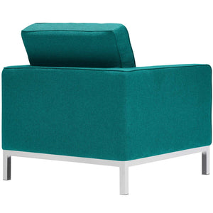 ModwayModway Loft Upholstered Fabric Armchair EEI-2050 EEI-2050-TEA- BetterPatio.com