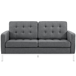 ModwayModway Loft Upholstered Fabric Loveseat EEI-2051 EEI-2051-DOR- BetterPatio.com