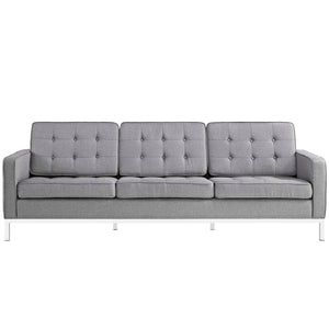 ModwayModway Loft Upholstered Fabric Sofa EEI-2052 EEI-2052-LGR- BetterPatio.com