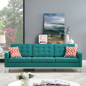 ModwayModway Loft Upholstered Fabric Sofa EEI-2052 EEI-2052-TEA- BetterPatio.com