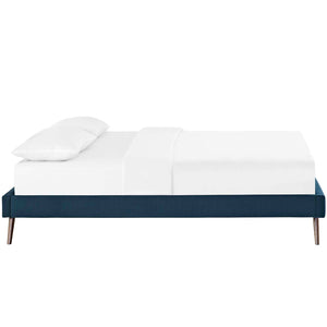 ModwayModway Loryn King Fabric Bed Frame with Round Splayed Legs MOD-5893 MOD-5893-AZU- BetterPatio.com