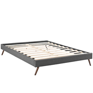 ModwayModway Loryn King Fabric Bed Frame with Round Splayed Legs MOD-5893 MOD-5893-GRY- BetterPatio.com