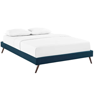 ModwayModway Loryn Queen Fabric Bed Frame with Round Splayed Legs MOD-5891 MOD-5891-AZU- BetterPatio.com