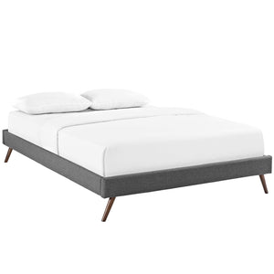 ModwayModway Loryn Queen Fabric Bed Frame with Round Splayed Legs MOD-5891 MOD-5891-GRY- BetterPatio.com