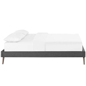 ModwayModway Loryn Queen Fabric Bed Frame with Round Splayed Legs MOD-5891 MOD-5891-GRY- BetterPatio.com