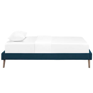 ModwayModway Loryn Twin Fabric Bed Frame with Round Splayed Legs MOD-5887 MOD-5887-AZU- BetterPatio.com