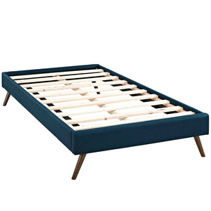 ModwayModway Loryn Twin Fabric Bed Frame with Round Splayed Legs MOD-5887 MOD-5887-AZU- BetterPatio.com