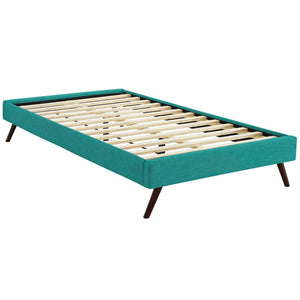 ModwayModway Loryn Twin Fabric Bed Frame with Round Splayed Legs MOD-5887 MOD-5887-TEA- BetterPatio.com