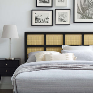 ModwayModway Luana Cane Full Headboard MOD-6197 MOD-6197-BLK- BetterPatio.com