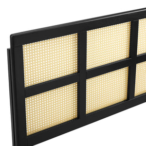 ModwayModway Luana Cane Full Headboard MOD-6197 MOD-6197-BLK- BetterPatio.com