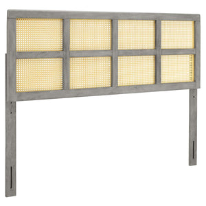 ModwayModway Luana Cane Full Headboard MOD-6197 MOD-6197-GRY- BetterPatio.com