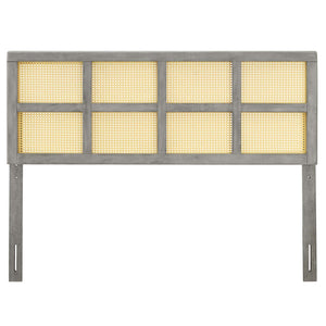 ModwayModway Luana Cane Full Headboard MOD-6197 MOD-6197-GRY- BetterPatio.com