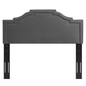 ModwayModway Lucia Twin Performance Velvet Headboard MOD-6311 MOD-6311-CHA- BetterPatio.com