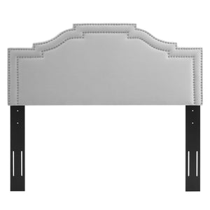 ModwayModway Lucia Twin Performance Velvet Headboard MOD-6311 MOD-6311-LGR- BetterPatio.com