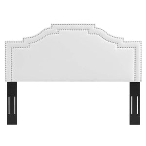 ModwayModway Lucia Twin Performance Velvet Headboard MOD-6311 MOD-6311-WHI- BetterPatio.com