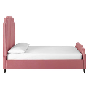 ModwayModway Lucille Queen Performance Velvet Platform Bed MOD-6281 MOD-6281-DUS- BetterPatio.com