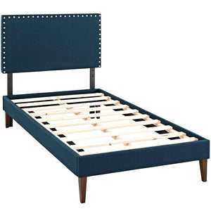 ModwayModway Macie Twin Fabric Platform Bed with Squared Tapered Legs MOD-5967 MOD-5967-AZU- BetterPatio.com