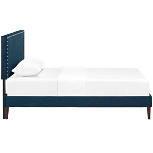 ModwayModway Macie Twin Fabric Platform Bed with Squared Tapered Legs MOD-5967 MOD-5967-AZU- BetterPatio.com