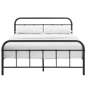 ModwayModway Maisie Queen Stainless Steel Bed Frame MOD-5533 MOD-5533-BRN-SET- BetterPatio.com