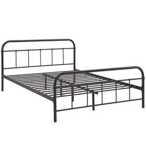 ModwayModway Maisie Queen Stainless Steel Bed Frame MOD-5533 MOD-5533-BRN-SET- BetterPatio.com