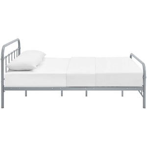 ModwayModway Maisie Queen Stainless Steel Bed Frame MOD-5533 MOD-5533-GRY-SET- BetterPatio.com