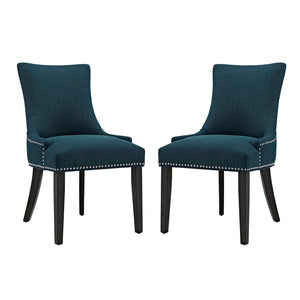 ModwayModway mar Dining Side Chair Fabric Set of 2 EEI-2746 EEI-2746-AZU-SET- BetterPatio.com