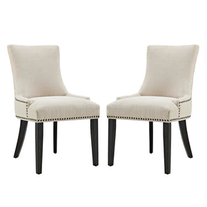 ModwayModway mar Dining Side Chair Fabric Set of 2 EEI-2746 EEI-2746-BEI-SET- BetterPatio.com