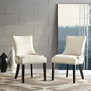 ModwayModway mar Dining Side Chair Fabric Set of 2 EEI-2746 EEI-2746-BEI-SET- BetterPatio.com