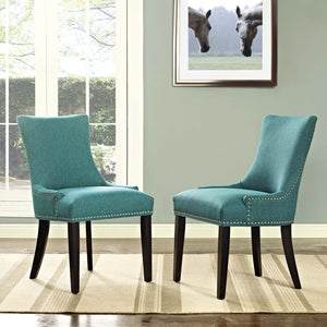 ModwayModway mar Dining Side Chair Fabric Set of 2 EEI-2746 EEI-2746-TEA-SET- BetterPatio.com