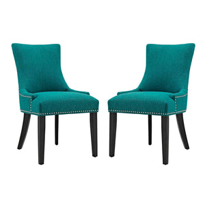 ModwayModway mar Dining Side Chair Fabric Set of 2 EEI-2746 EEI-2746-TEA-SET- BetterPatio.com