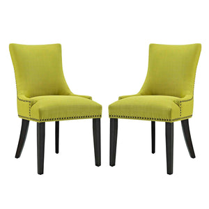 ModwayModway mar Dining Side Chair Fabric Set of 2 EEI-2746 EEI-2746-WHE-SET- BetterPatio.com