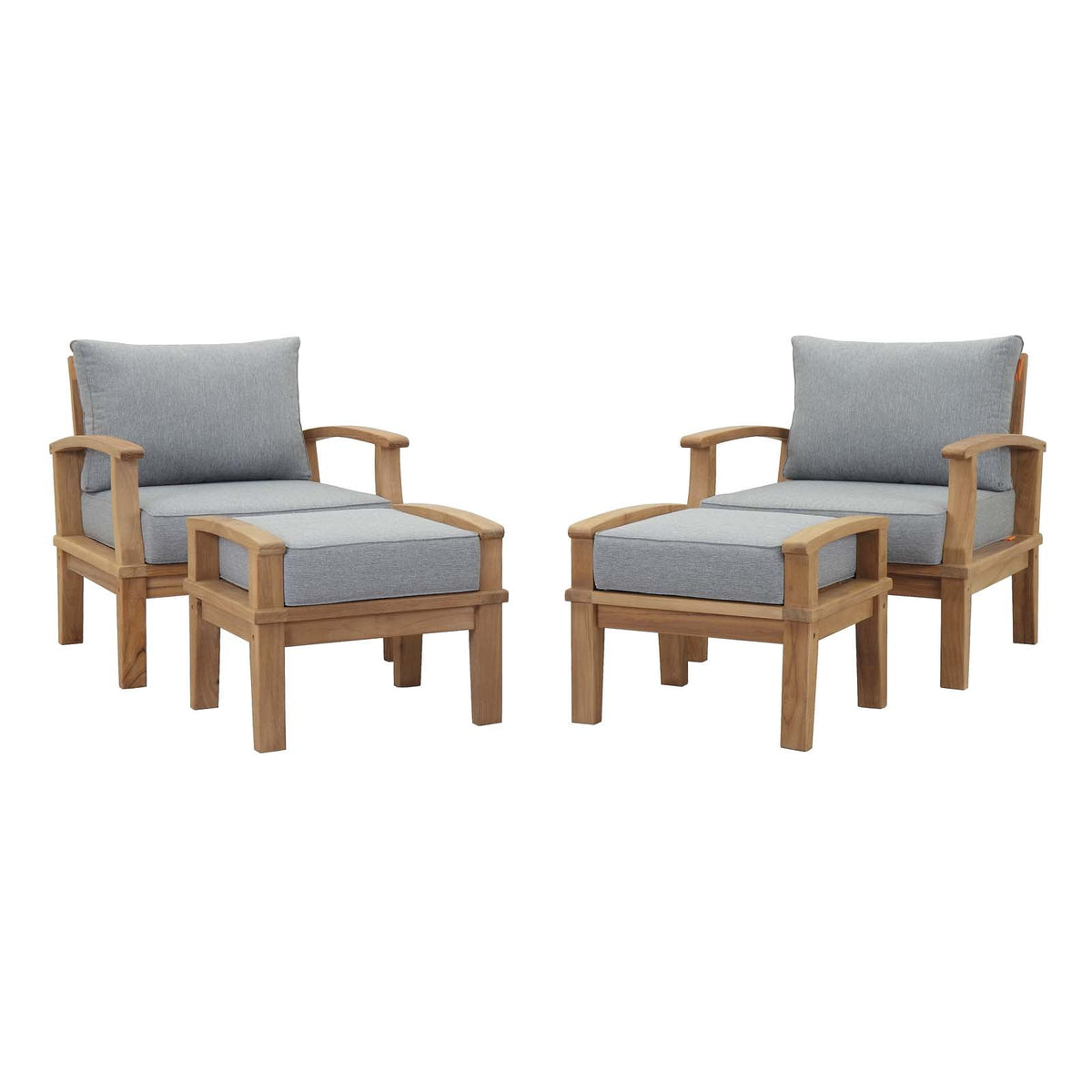 Modway marina deals teak set