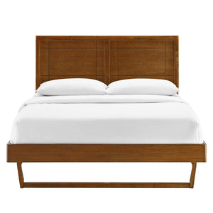 ModwayModway Marlee Full Wood Platform Bed With Angular Frame MOD-6625 MOD-6625-WAL- BetterPatio.com