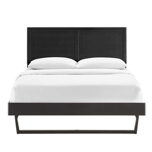 ModwayModway Marlee King Wood Platform Bed With Angular Frame MOD-6626 MOD-6626-BLK- BetterPatio.com