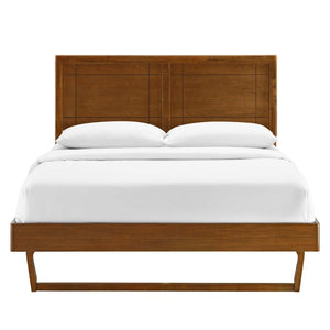 ModwayModway Marlee King Wood Platform Bed With Angular Frame MOD-6626 MOD-6626-WAL- BetterPatio.com