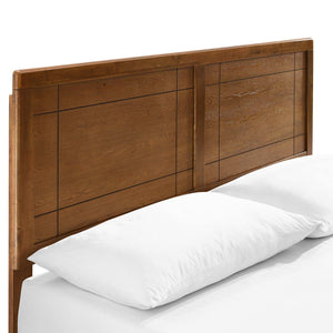 ModwayModway Marlee King Wood Platform Bed With Angular Frame MOD-6626 MOD-6626-WAL- BetterPatio.com