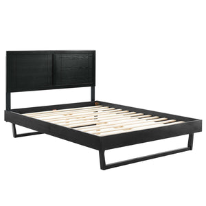 ModwayModway Marlee Queen Wood Platform Bed With Angular Frame MOD-6381 MOD-6381-BLK- BetterPatio.com