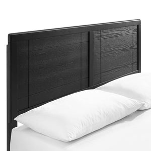 ModwayModway Marlee Queen Wood Platform Bed With Angular Frame MOD-6381 MOD-6381-BLK- BetterPatio.com