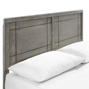 ModwayModway Marlee Queen Wood Platform Bed With Angular Frame MOD-6381 MOD-6381-GRY- BetterPatio.com