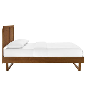 ModwayModway Marlee Queen Wood Platform Bed With Angular Frame MOD-6381 MOD-6381-WAL- BetterPatio.com