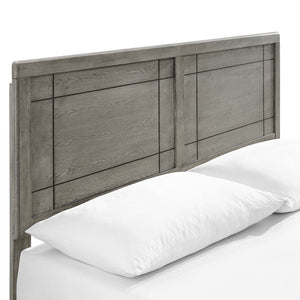 ModwayModway Marlee Queen Wood Platform Bed With Splayed Legs MOD-6382 MOD-6382-GRY- BetterPatio.com
