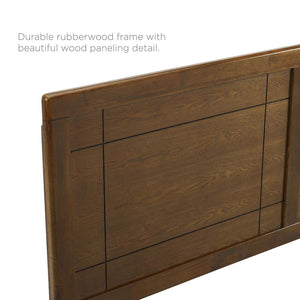 ModwayModway Marlee Queen Wood Platform Bed With Splayed Legs MOD-6382 MOD-6382-WAL- BetterPatio.com