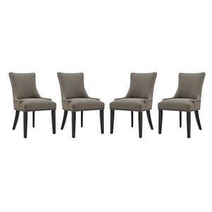 ModwayModway Marquis Dining Chair Fabric Set of 4 EEI-3497 EEI-3497-GRA- BetterPatio.com