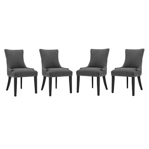 ModwayModway Marquis Dining Chair Fabric Set of 4 EEI-3497 EEI-3497-GRY- BetterPatio.com