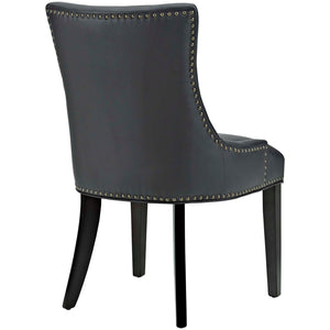 ModwayModway Marquis Dining Chair Faux Leather Set of 2 EEI-3498 EEI-3498-BLK- BetterPatio.com